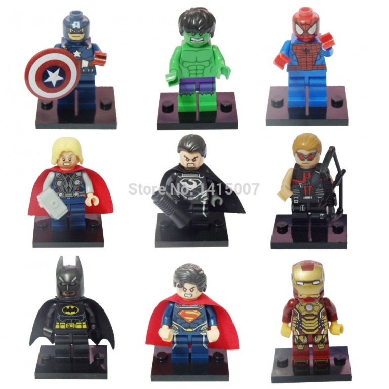 lego super hero minifigures lot