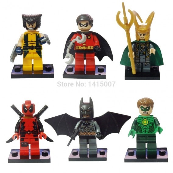 lego super hero minifigures lot