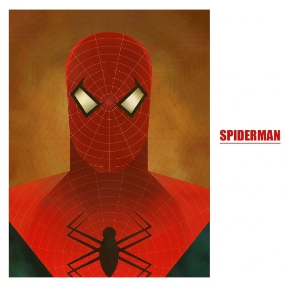 Modern Wall Art Canvas Print Painting Super Hero Illustration picture ...