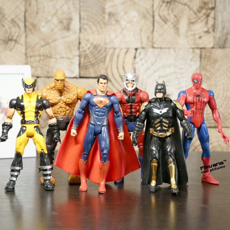 spiderman and batman action figures