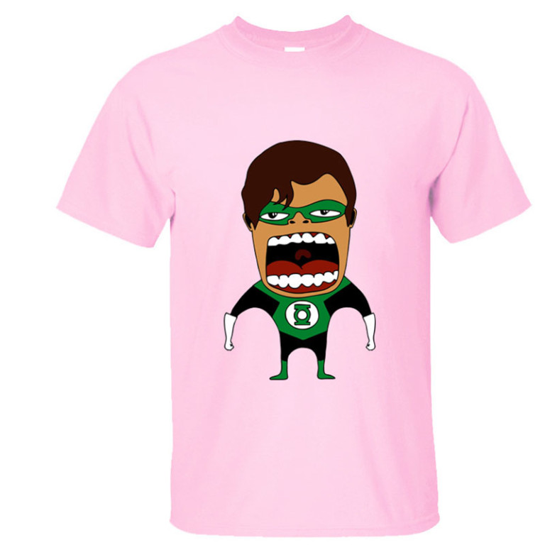 Hipster T Shirt Men 2016 Anime Tee Shirt 3D Cotton Green Lantern Super