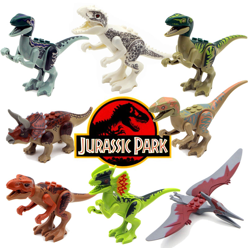 Dinosaur Toys Park Mini Figures Jurassic World Herbivore Animals Safari Dino Set 
