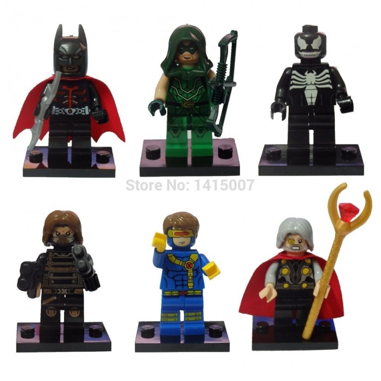 lego super hero minifigures lot