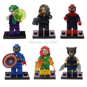 lego super hero minifigures lot