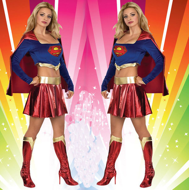 New Arrival Halloween Super Women Costumes Cosplay Supergirl Clothes ...