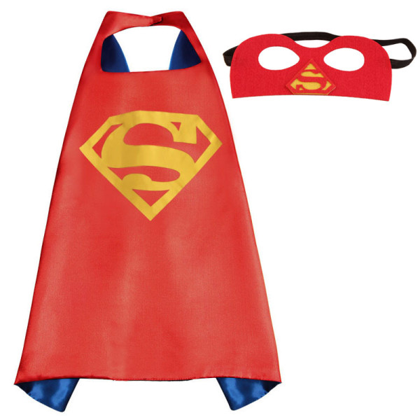 New kids Party cosplay Superman capes – 1 cape + 1 mask Double sides ...