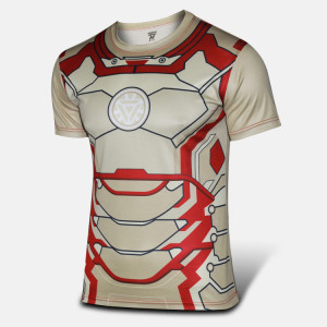 Super Home NEW 2015 Marvel Armor Iron Man 3 MK42 Superhero t shirt men ...