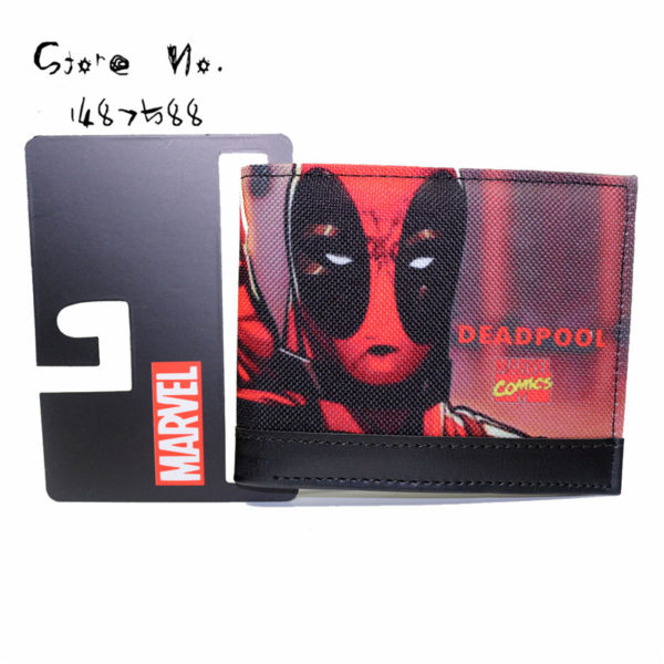 Marvel Comics Deadpool Bi-fold Leather Wallet Collectors Superhero ...