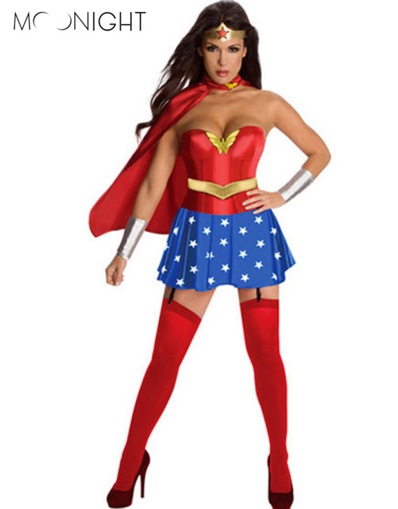 2016 Batman V Superman Dawn Of Justice Wonder Woman Cosplay Costume Halloween Party Super 