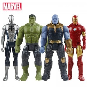 30cm Marvel Avengers Toys Thanos Hulk Buster Spiderman Iron Man Captain 